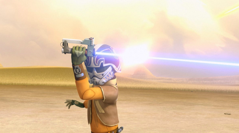 It was a saber, a blaster, and could get through a stack of paper!